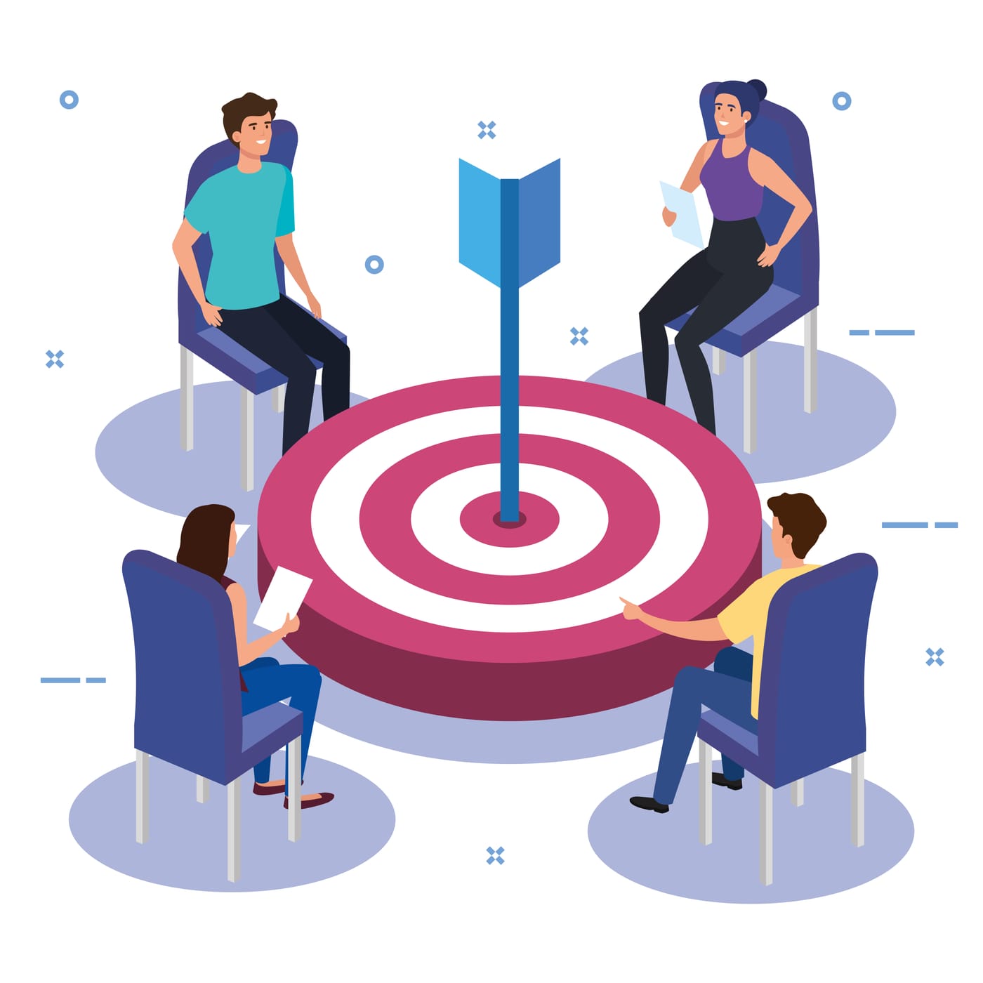 ISM's small team of senior engineers focused on a project